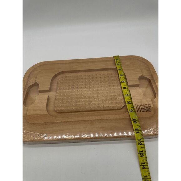 Robert Irvine Beech Wood Carving Station Board 17 X 11 NWT - Picture 5 of 8
